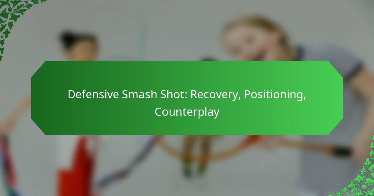 Defensive Smash Shot: Recovery, Positioning, Counterplay